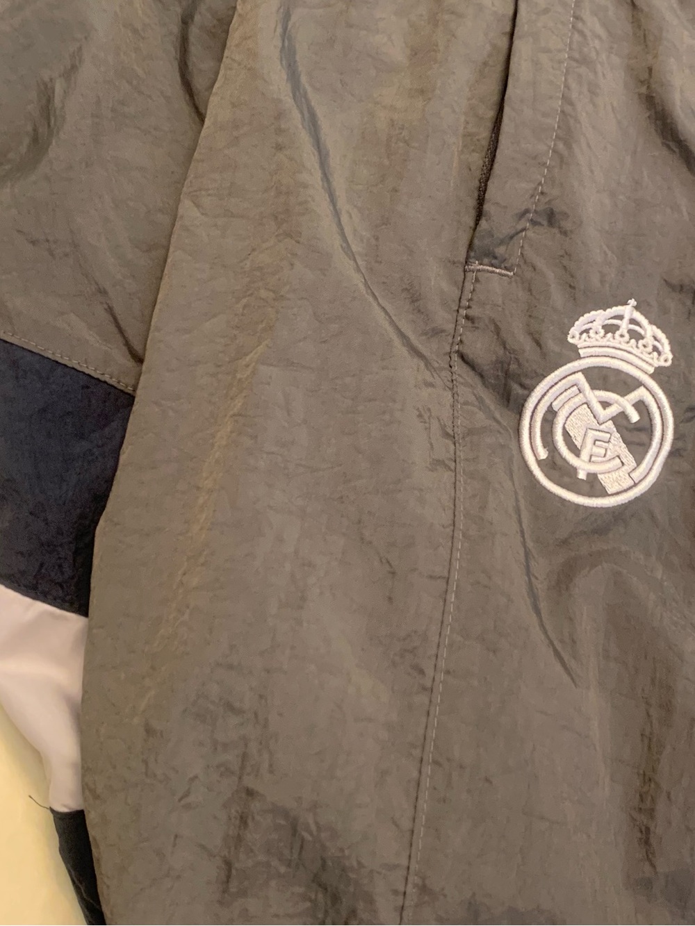 adidas Men’s Real Madrid Originals Dark Gray Track Pants, Size Small (Unisex) - Picture 11 of 11